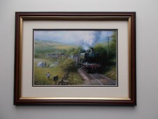 RAILWAY PRINT BY DON BRECKON FRAMED (A7)