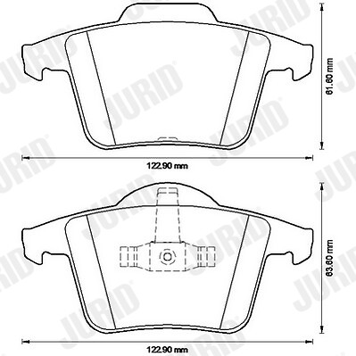 Plaquettes de frein JURID 573236J qualité d'origine VOLVO XC90