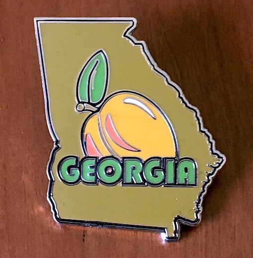 Georgia State Pin GEORGIA STATE PIN ~ from Willabee & Ward ~ UNITED STATES COLLECTOR PINS ...