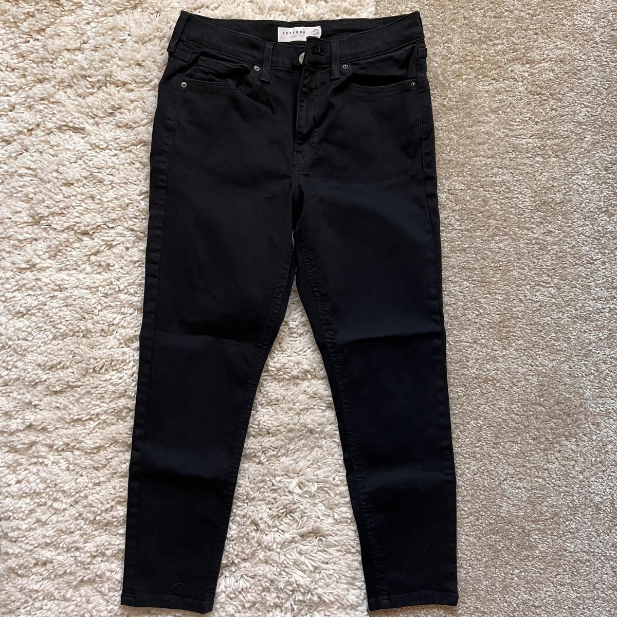 TOPSHOP JAMIE Jeans PETITE W28 L28 Black - Main Image