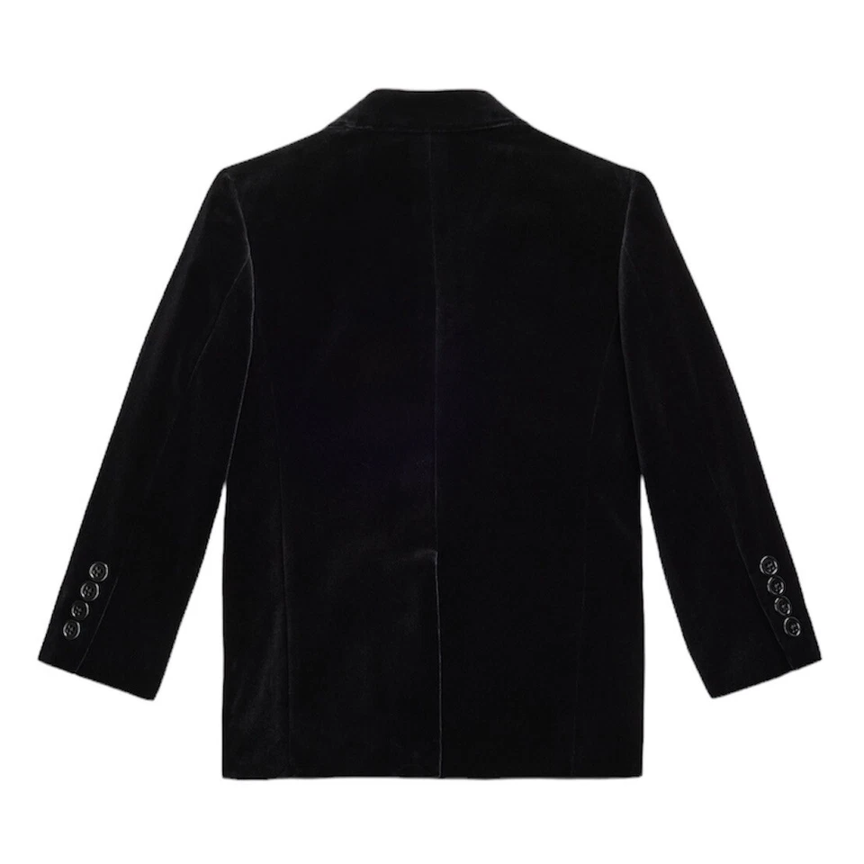 Новый $475 Polo Ralph Lauren Kids мальчиков бархат блейзер смокинг пальто опрятный черный 4Y - Изображение 2 из 4