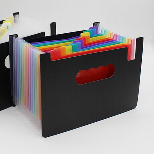 A5 Fächermappe mit 13/24 Fächern Dokumentenmappe Ordnungsmappe Sammel Organizer - Bild 2 von 10
