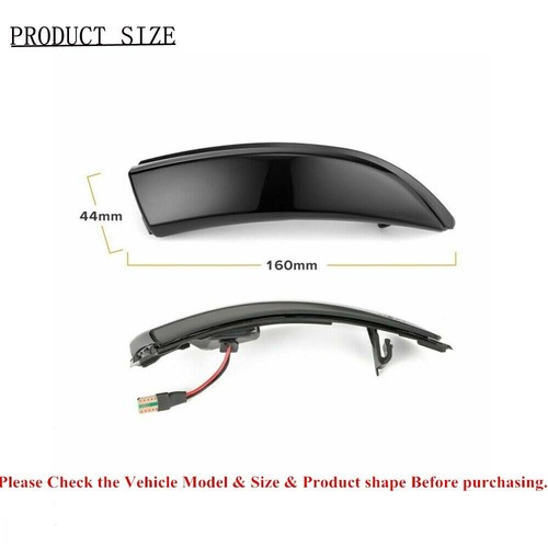 For 2008-2017 Ford Fiesta MK6 VI B-Max Sequential LED Side mirror Lights 2pc - Picture 5 of 7