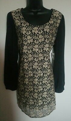 Blu Pepper Vintage Floral Front Dress Size Large New with Tags 