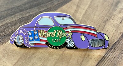 HARD ROCK CAFE SHANGHAI 2001 4TH OF JULY CAR PIN. LIMITED EDITION.