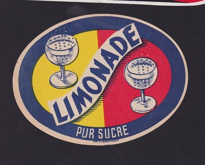 Ancienne étiquette Publicitaire Limonade LA SUPERIEURE - Delage Chabanais - Vintage