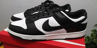 Nike Dunk Low Retro 10 ブラック/ホワイト Nike Dunk Low Retro Black White Panda W M UK 3 4 5 6 7 8 9