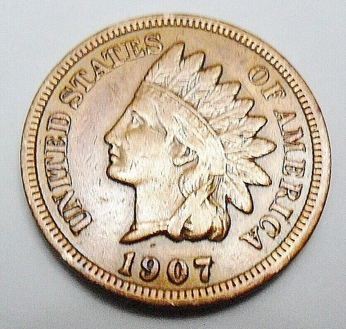 1907 P Indian Head Cent Penny  *XF - EXTREMELY FINE DETAILS*  **FREE SHIPPING**