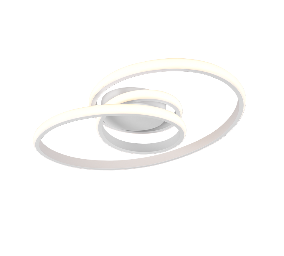 Plafoniera Led Soffitto Lampadario Lampada Interno Moderna Bianca Sansa GD Trio