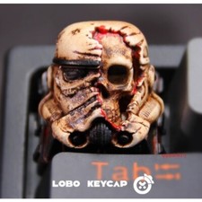Star Wars Stormtrooper Skull Personalized Transparent Resin Fun Keycaps Ornament