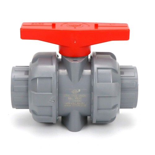 New CPVC 20/25/32/40mm 1/2" 3/4" 1" 1-1/4 True Union Ball Valve Socket Connect - Picture 2 of 4