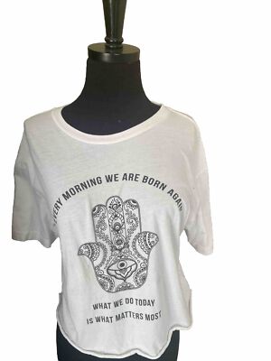 Miken Flow  Every Morning We Are Born Again Crop Top Size Large