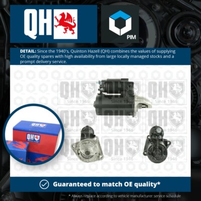Starter Motor QRS1906 Quinton Hazell 1004565 1004566 1011330 1011331 1061269