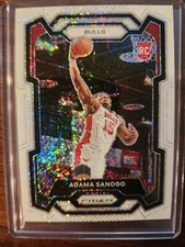 2023 Panini Prizm Adama Sanogo Rookie White Sparkle Prizm Rookie RC