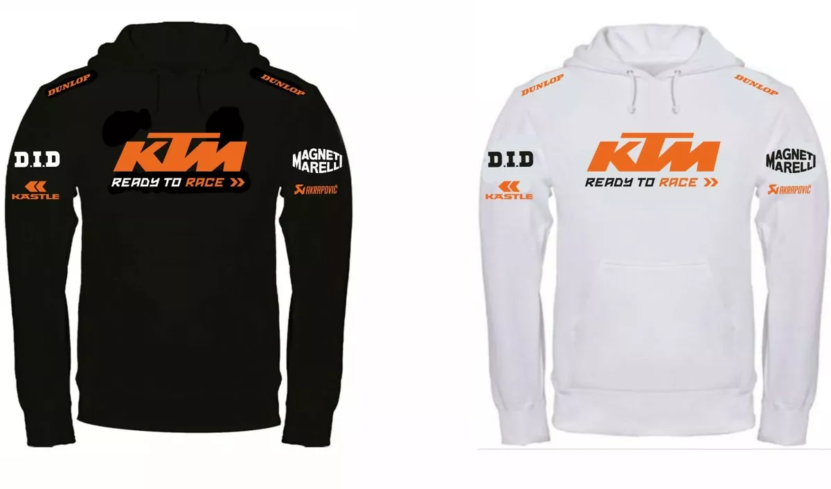 FELPA con cappuccio KTM READY TO RACE PERSONALIZZATA UOMO-DONNA