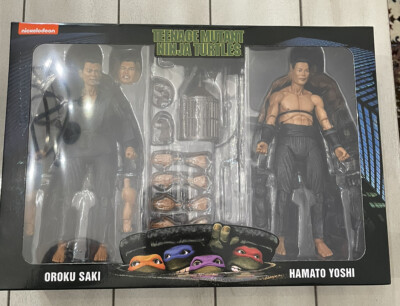 NECA  ~TMNT 1990: Shadow Warrriors  *Oroku Saki and Hamato Yoshi*  2-pack
