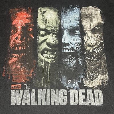 The Walking Dead Tshirt 2014 Zombies 2XL Allstyle Black