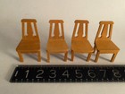 Rare BODO HENNIG WOOD DOLL HOUSE Dining Room 7pc Set c.1950's- 60's Germany — photo 2
