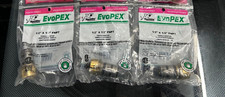 3-pack lot SharkBite K072A EvoPEX Connector 1/2" x 1/2" FNPT Female Adapter