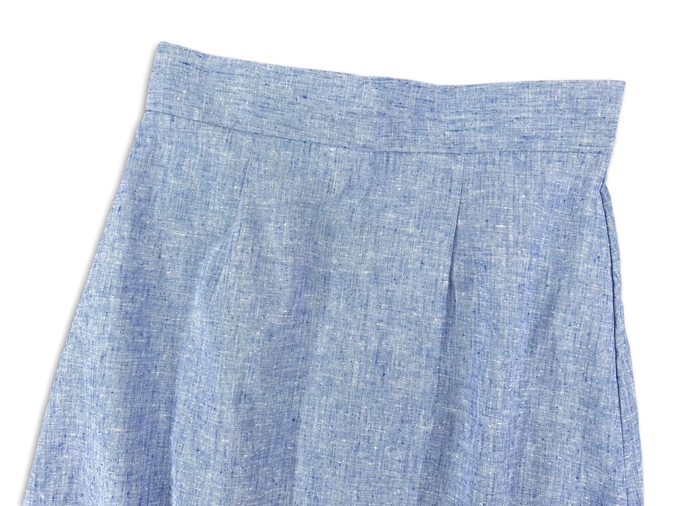 Falda Vintage Años 60 70 Pradera Algodón Encaje Panel Floral Alto Wiast S/M Foto 4 de 4