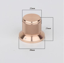 AUDIO KNOB 30mmx25mm MACHINED ALUMINUM Amplifier HIFI POTENTIOMETER Knobs DIY