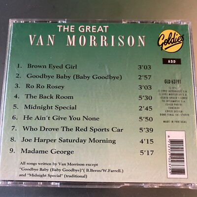 Van Morrison 3 💿 LOT: Best Of, Back On Top, The Great Van