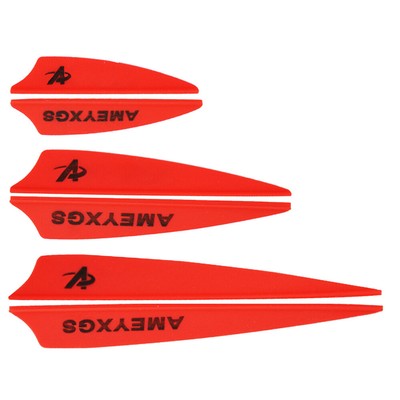 50pcs 2'' 3'' 4'' Archery Plastic Vanes Arrow Feathers Rubber Fletches Fletching