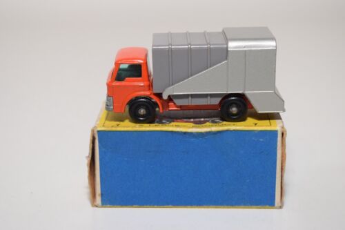 Camión de basura B8 1:60 3 pulgadas 3 pulgadas Matchbox Lesney 7 naranja gris... - Imagen 3 de 10