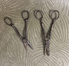 Shears Scissor Silver Plate Grape Shears 2 