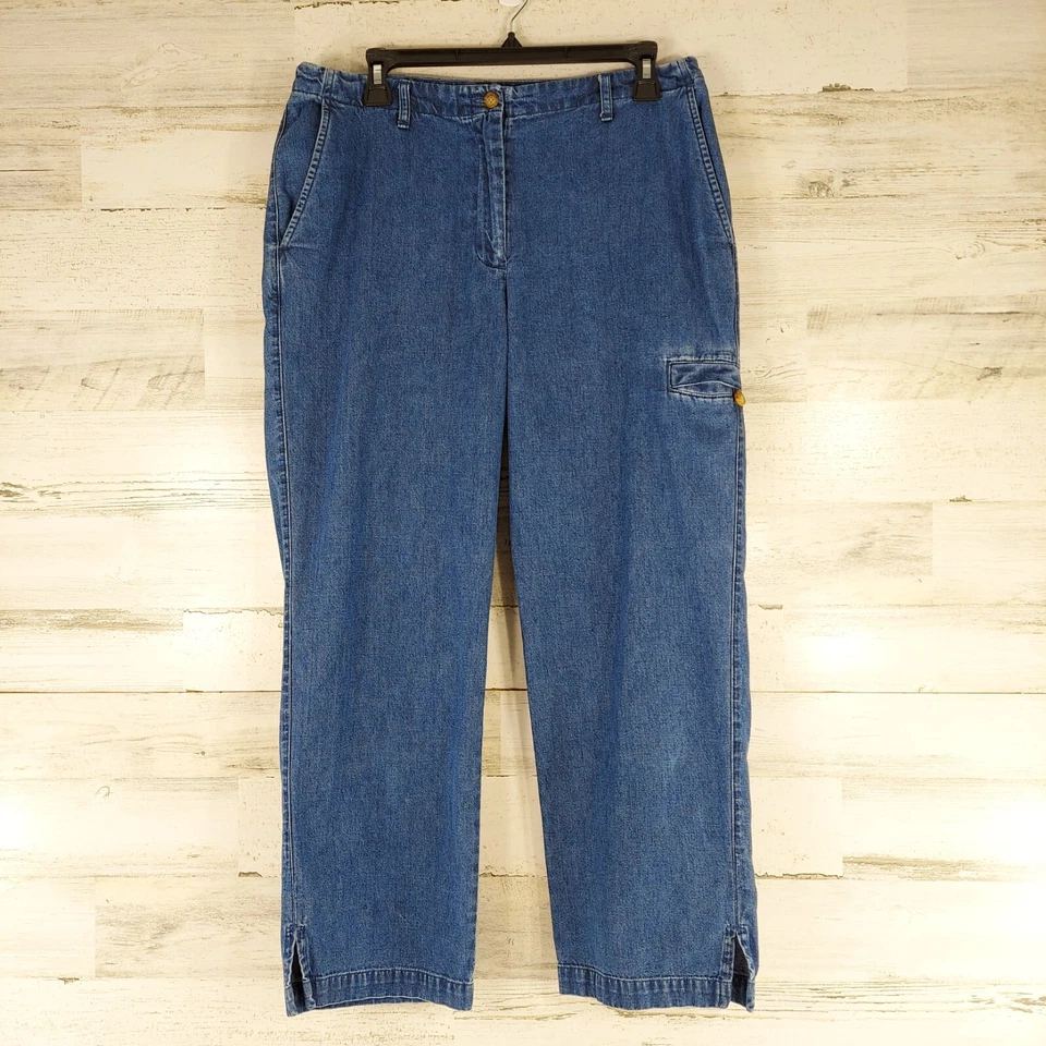 PANTALONES CARGO VAQUEROS LIGEROS RECORTADOS ORVIS PARA MUJER TALLA 10 ENTREPIERNA: 27 pulgadas ❗️En muy buena condición Foto 2 de 4