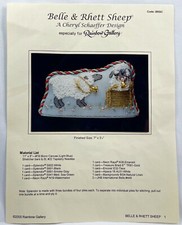2000 Rainbow Gallery Belle & Rhett Sheep BRSC Needlepoint Pattern Vintage 10404