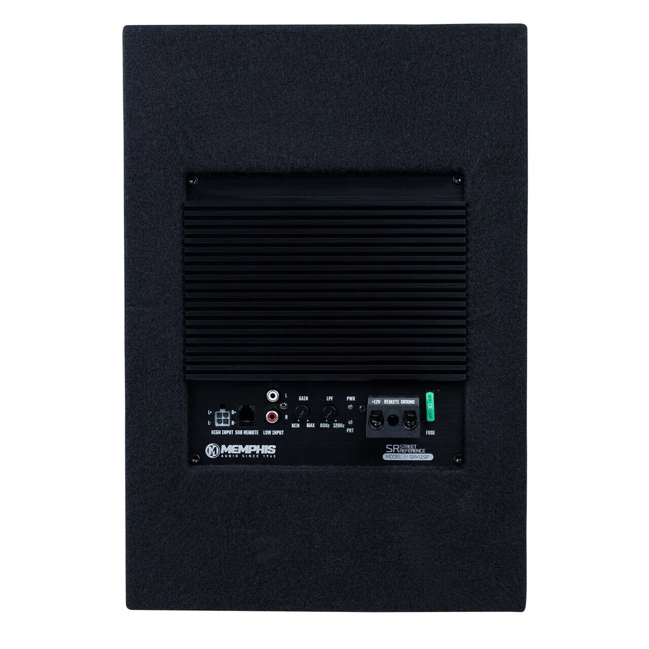 Memphis Audio SRX12SP Single 12" Sealed Enclosed Powered Subwoofer