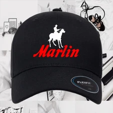 Marlin Guns Firearms Black Hat Baseball Cap Size S/M & L/XL