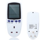 UK Plug Power Consumption kWh Watt Volt Amp Measure Electric Usage Meter
