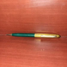 Vintage Scripto Mechanical Pencil Green & Gold-tone 