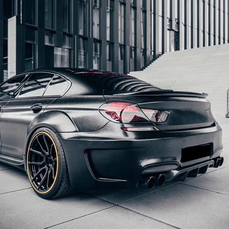 M4 STYLE CARBON FIBER LOOK SPOILER WING FOR BMW F13 F06 640i 650i M6 2012-2018 Foto 3 de 4