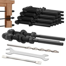 20 Pairs Black Steel Cable Railing Kit - 1/8" Cable Deck Railing System Hardware