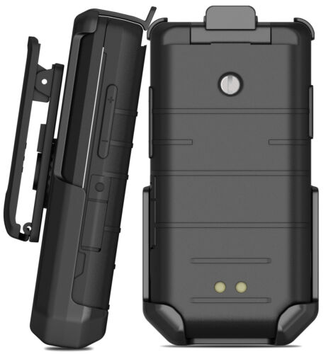 Black Rotating/Ratchet Belt Clip Holster Holder Case for CAT S22 Flip Phone - Picture 1 of 7