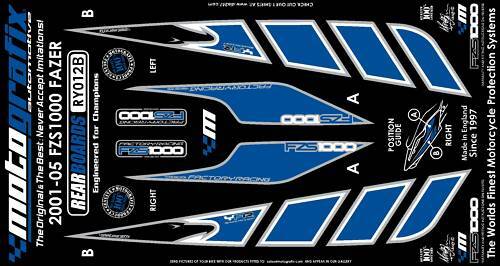 Yamaha FZS 1000 Fazer Rear 2021 model Fairing Number Motografix 3D Max 52% OFF Ge Board