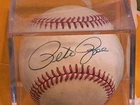 PETE ROSE Signed Rawlings Bart Giamatti Official NL Baseball Autographed- No COA