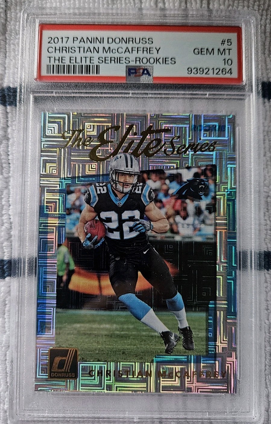 Christian McCaffrey Panini Donruss the Elite Series Rookie #5 Base