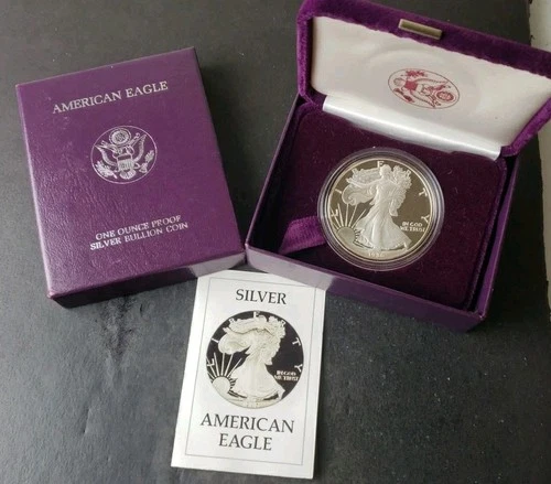 1986 S Proof $1 American Silver Eagle Dollar