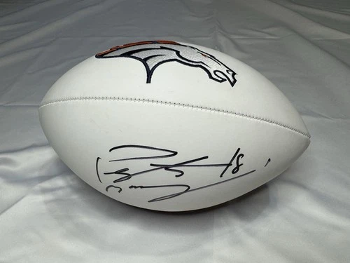 Peyton Manning Signed Autographed Denver Broncos Logo NFL Ball Player COA