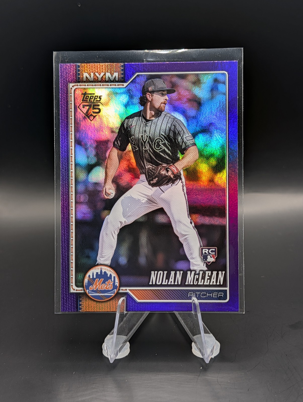 2026 Topps #214 Nolan McLean Purple Rainbow Foil /250