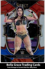 2023 Panini Select WWE #95 Valentina Feroz NXT Red & Blue Silver Prizm