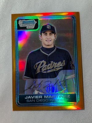 2006 Bowman Chrome Orange /25 Javier Martinez