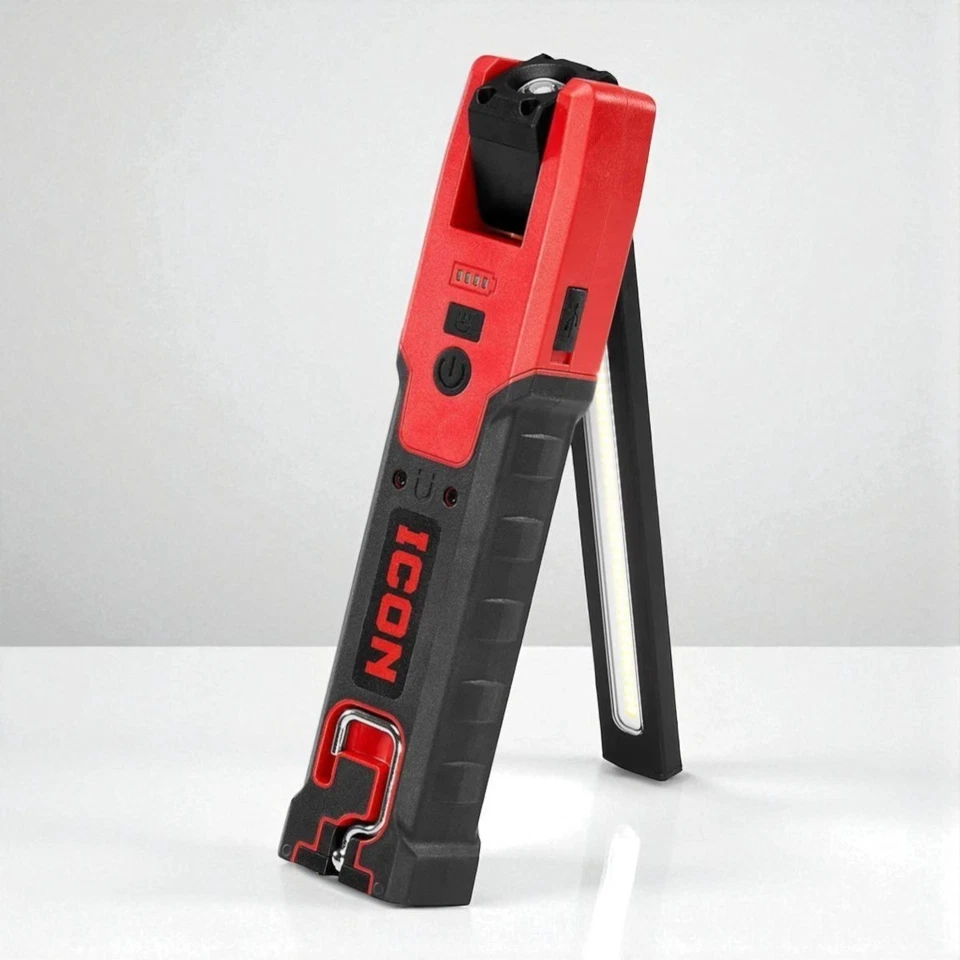 Luz de trabajo barra delgada LED de doble cara de 1000 lúmenes recargable con inspección UV Foto 3 de 4