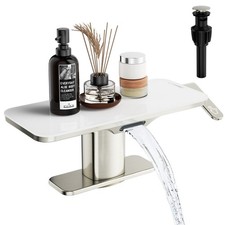 Single-Handle WaterfallBathroomSink Faucet, Elegance Modern Design