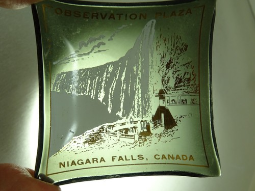 Vintage Niagra Falls Canada Observation Plaza Souvenir Trinket Candy Dish - Picture 10 of 11