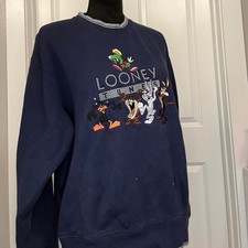 Vintage Looney Tunes Crewneck Sweatshirt   Warner Bros Studio Store   Size M